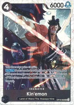 Kin'emon OP16-082 SR - The Time Of Battle - One Piece TCG - Image 1