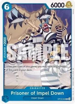 Prisoner of Impel Down OP16-042 Rare One Piece Card R [C] - Image 1