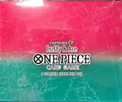 BOX 6 DECK ST-30 ONE PIECE CARD GAME STARTER DECK EX LUFFY & ACE ENGLISH SEALED - Image 2