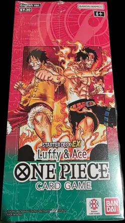 BOX 6 DECK ST-30 ONE PIECE CARD GAME STARTER DECK EX LUFFY & ACE ENGLISH SEALED - Image 5