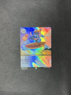 2023 Disney Lorcana ENCHANTED STITCH 206/204 Carefree Surfer First Chapter NM - Image 1