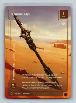 Wonders of the First Existence Scorpion's Edge Formless Foil Common - Image 1