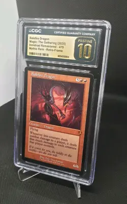 Pristine 10 CGC Balefire Dragon Retro Frame, Innistrad Remastered MTG - Image 2