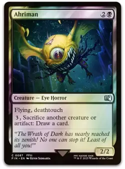 Ahriman #87 Final Fantasy FIN Magic MTG EyeHorror Foil - Image 1
