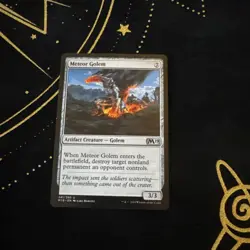 MTG Magic the Gathering Meteor Golem (M19-241/137) From Cute to Brute MP - Image 1