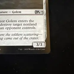 MTG Magic the Gathering Meteor Golem (M19-241/137) From Cute to Brute MP - Image 3