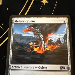 MTG Magic the Gathering Meteor Golem (M19-241/137) From Cute to Brute MP - Image 4