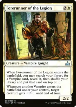 X 1 Forerunner of the Legion NM Rivals of Ixalan 009 MTG Magic The Gathering - Image 1