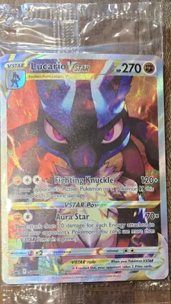SEALED Lucario VSTAR SWSH291 SWSH: Sword & Shield Promo Cards Holo - Image 1