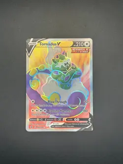 184/198 Tornadus V - Pokemon Chilling Reign Sword & Shield Full Art Card NM - Image 1
