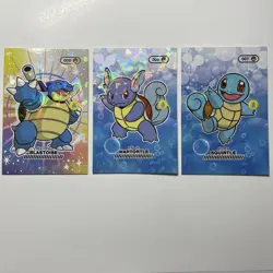 Squirtle, Wartortle, Blastoise - 2024 Card Database 1 Cracked Ice Holo US Seller - Image 1