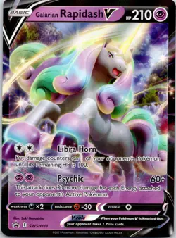 Galarian Rapidash V Holo Promo SWSH: Sword & Shield Promo Cards SWSH111 NM - Image 1