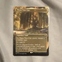 MTG Three Tree City 0331 Rare Legendary Land - Bloomburrow (English) - Image 1