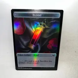 Blood // Dragon Illusion Token Innistrad Crimson Vow Magic The Gathering Foil - Image 1
