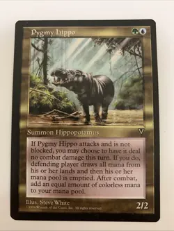 MTG NM Pygmy Hippo Visions Free Shipping In The US With Tracking - Image 1