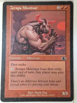 Zerapa Minotaur - Prophecy - Magic the Gathering MTG Nice! - Image 1