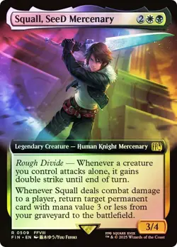 MTG FOIL Squall, SeeD Mercenary Extended Art - FINAL FANTASY #509 - Image 1