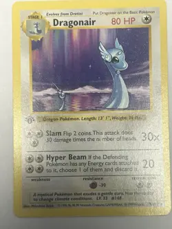 Pokemon 1999 Base Set Dragonair 1st Edition #18/102 - Image 2