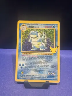 Pokemon TCG 5-Card Holo Lot Celebrations Blastoise , base Mewtwo and more - Image 1