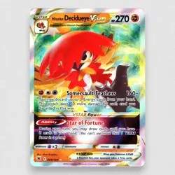 Hisuian Decidueye VSTAR 084/189 SWSH10: Astral Radiance Holo Ultra Rare Pokemon - Image 1