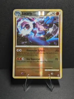 Pokemon Lucario 14/95 Reverse Holo Call of Legends Rare MP Vintage 2011 TCG Card - Image 1