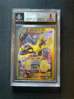 Pokemon 2016 XY Fates Collide #125 Alakazam EX SR BGS 8 NM-MT - Image 1