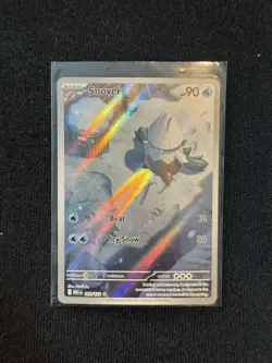 Pokemon Card Snover 140/132 Mega Evolution Illustration Rare Near Mint - Image 1