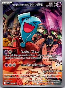 Team Rocket's Wobbuffet - SVP203 - Pokemon Scarlet & Violet POKEMON CENTER NM - Image 1