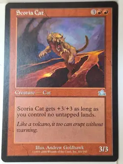 Scoria Cat - Prophecy - Magic the Gathering MTG Nice! - Image 1