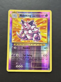 Pokemon TCG Nidoking XY Evolutions 45/108 Reverse Holo Rare MP - Image 1