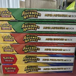 Pokemon TCG: Mega Evolutions Ascended Heroes Mega Ex Lot Of 6 Sealed - Image 1