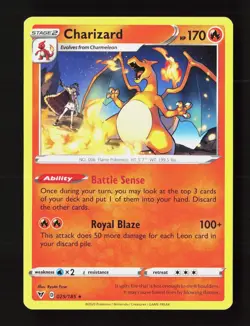 Charizard 025/185 Rare Vivid Voltage Pokemon Near Mint - Image 1