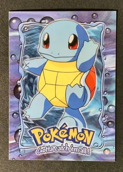 #07 Squirtle Topps Black Logo Pokemon TV Edition 1999 - Image 1