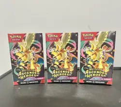 Pokemon Ascended Hero’s Booster Bundle. Sealed In Hand! X3 - Image 1
