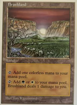 MTG Brushland Fifth Edition LP ✅NM✅Rare MTG English - Image 1