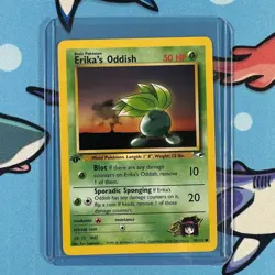 Erika's Oddish 78/132 Pokemon Gym Heroes 1st Edition LP + - Image 1