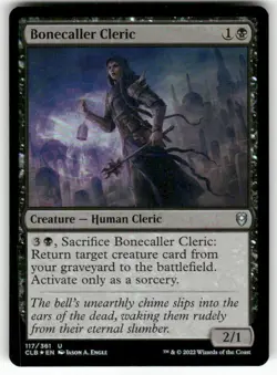 Bonecaller Cleric 117 NM Foil MTG CLB Magic - Image 1