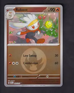 Raboot (Energy Symbol Pattern) 037/217 Ascended Heroes Pokemon Reverse Holo NM - Image 1