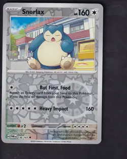 Snorlax 136/167 Uncommon Twilight Masquerade Pokemon Reverse Holo Near Mint - Image 1