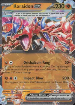 Koraidon ex 121/217 Double Rare Ascended Heroes Pokemon Near Mint - Image 1