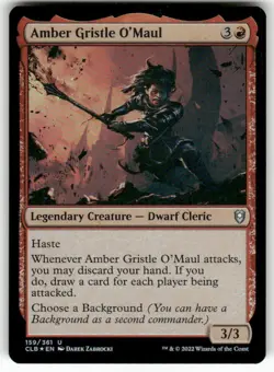 Amber Gristle O'Maul 159 NM Foil MTG CLB Magic - Image 1