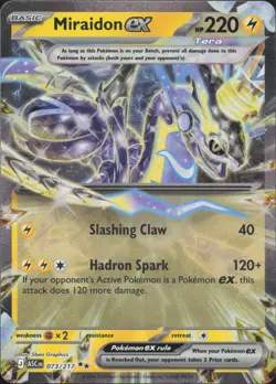 Miraidon ex 073/217 Double Rare Ascended Heroes Pokemon Near Mint - Image 1