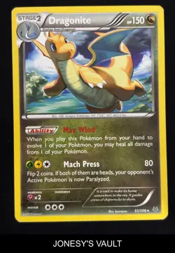 2015 POKEMON ROARING SKIES DRAGONITE 51 RARE - Image 2