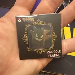 Gengar 24k Gold Plated Sticker - Striking Popping Candy Pokemon Rare - Image 2
