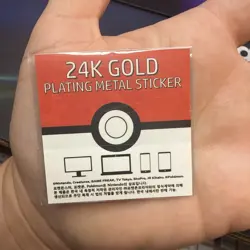 Gengar 24k Gold Plated Sticker - Striking Popping Candy Pokemon Rare - Image 3