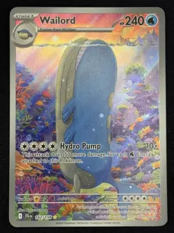 Wailord 162/159 Illustration Rare Journey Together Pokemon Near Mint - Image 1