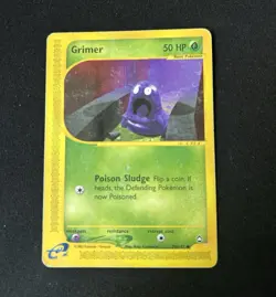 Grimer Pokemon TCG Aquapolis 79/147 Regular English 2002 50 HP- DAMAGED - Image 1