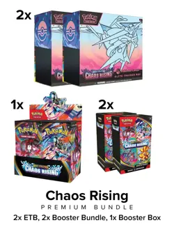 CHAOS RISING Pokemon Center ETB x2 + Booster Bundle x2 +Booster Box x1 PRESALE - Image 1
