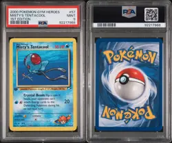 2000 Pokemon Gym Heroes Misty's Tentacool #57 PSA 9 - 1st Edition - Image 3