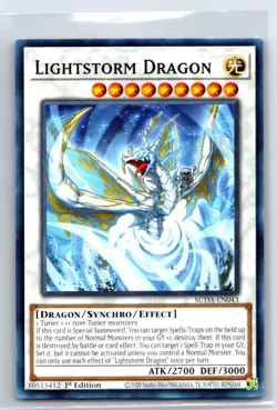 Lightstorm Dragon SUDA-EN043 Common / Short Print Supreme Darkness Yu-Gi-Oh LP - Image 1